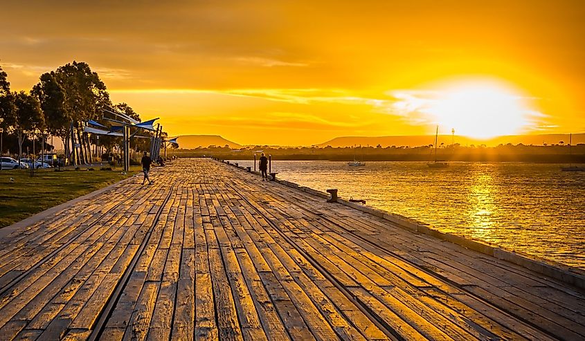 Sunset in Port Augusta, Australia