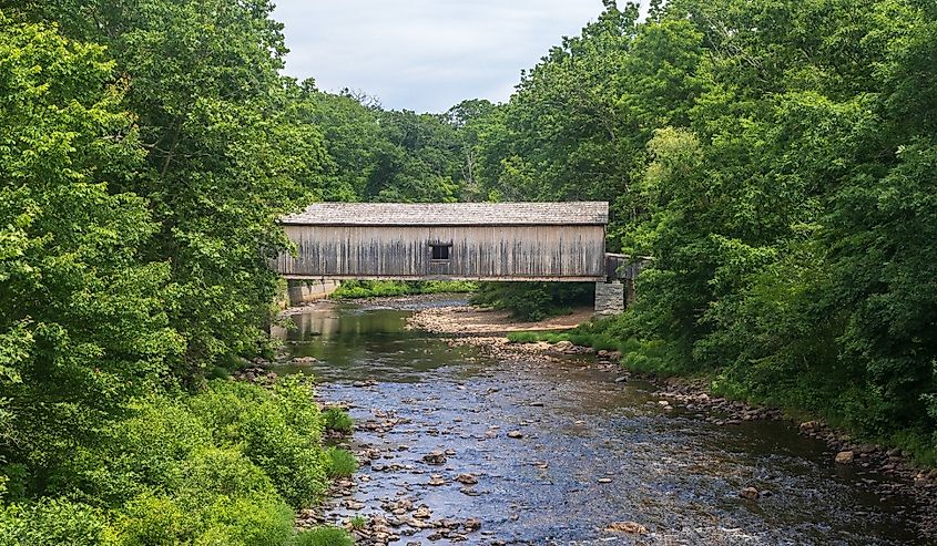 Comstock Bridge, East Hampton, Connecticut.