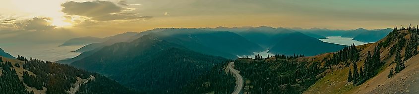 Hurricane Ridge at Sunrise | Olympic National Park, Washington, USA.