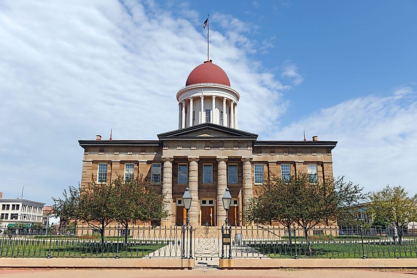 The Old State Capitol in Springfield, Illinois