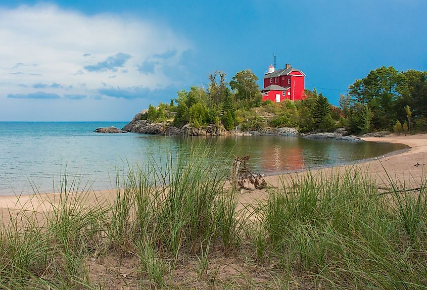 Marquette Harbor Lighthouse, in McCarty's Cove, Marquette, MI.