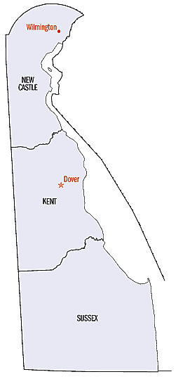 Delaware counties.