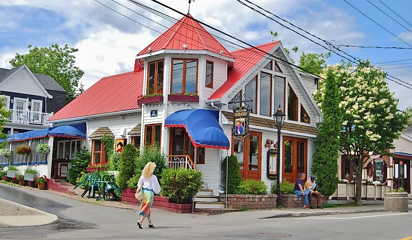 Famous Sainte-Agathe-des-Monts, a town in the province of Quebec