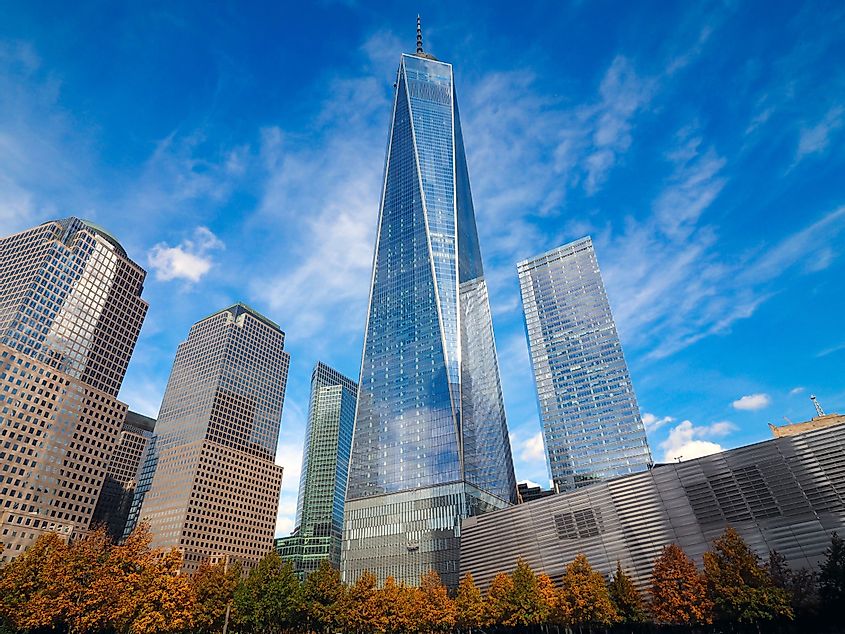 Freedom Tower in Lower Manhattan, One World Trade Center, one of the primary building of the new World Trade Center complex.