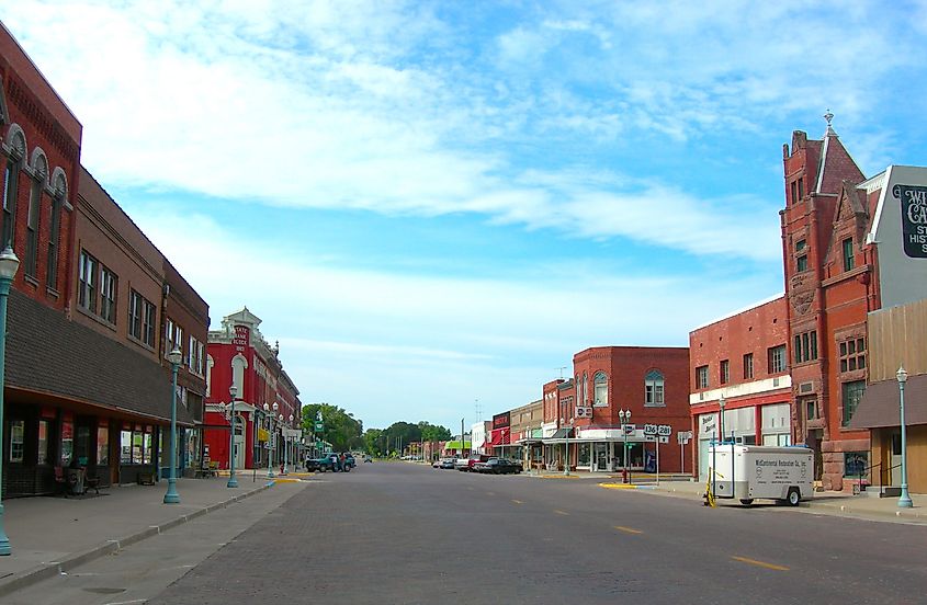 Downtown Red Cloud Red Cloud, Nebraska.