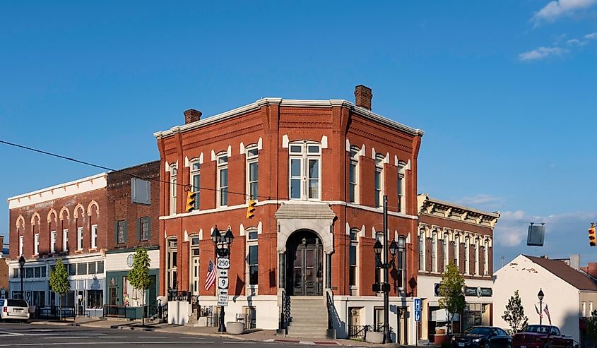 Downtown Cadiz, Ohio.