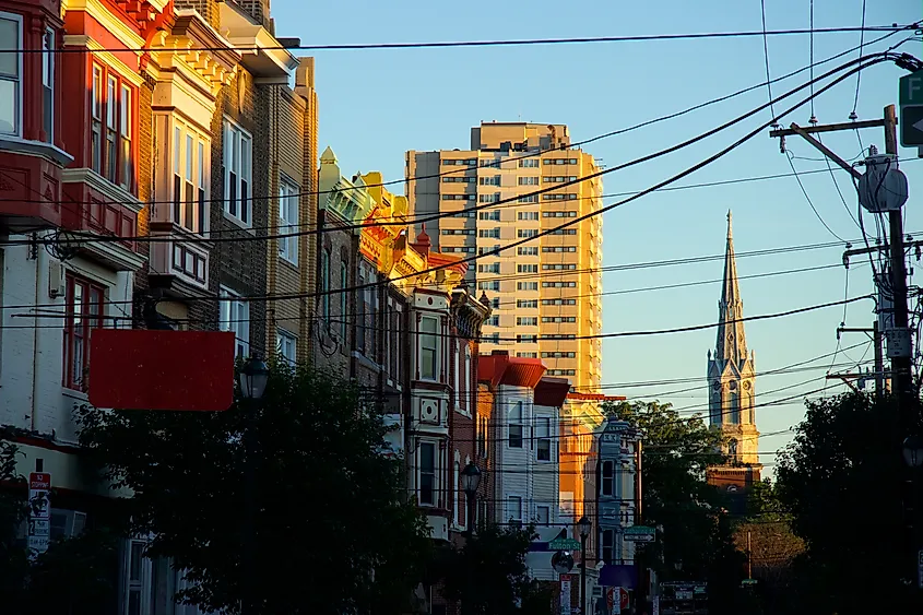 Queen Village in Philadelphia, Pennsylvania.