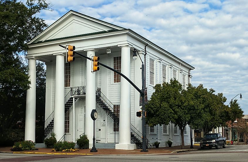 A historical building in Cheraw, South Carolina.