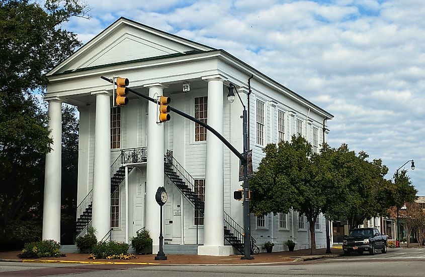 The town of Cheraw, South Carolina