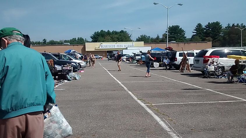 The Blakeslee Flea Market in Blakeslee, Pennsylvania.