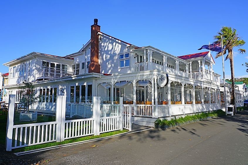 The Duke of Marlborough hotel in Russell, New Zealand
