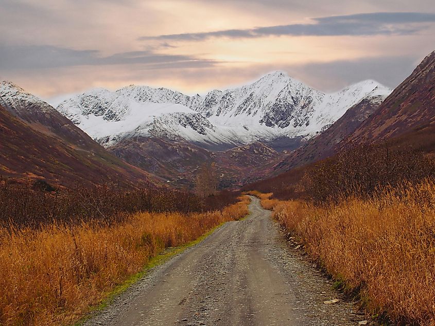 resurrection creek valley, alaska