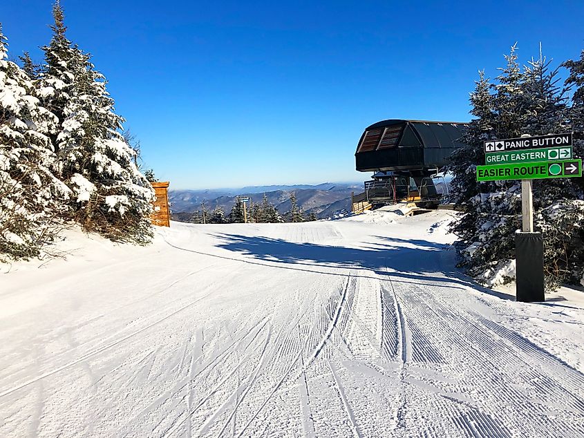 Ski Lift at Killington Peak.