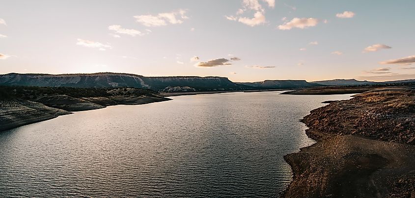 El Vado Lake In Chama Valley Northern New Mexico