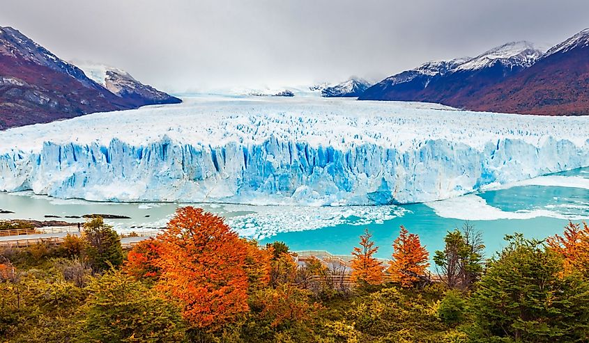 The Perito Moreno Glacier is a glacier located in the Los Glaciares National Park in Santa Cruz Province, Argentina.