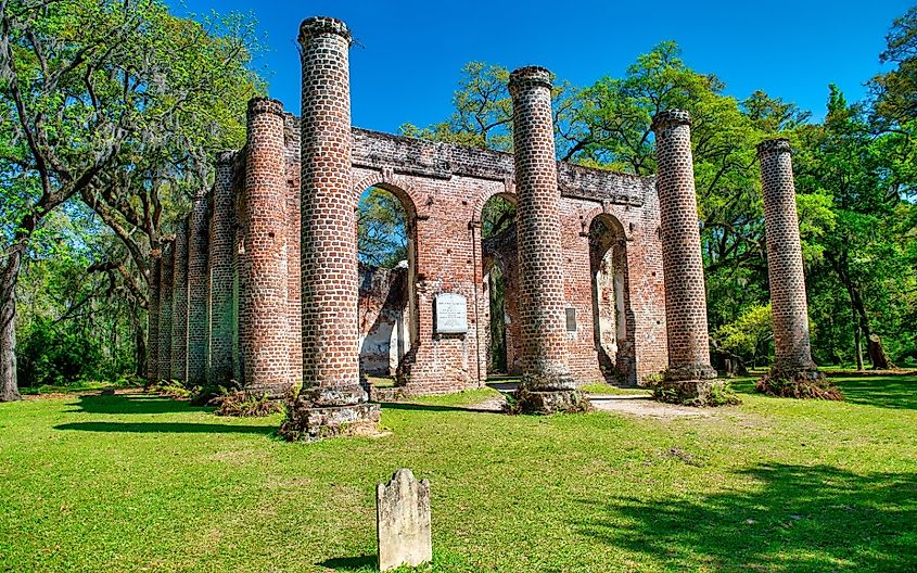 Overlooking Old Sheldon Church ruins, South Carolina