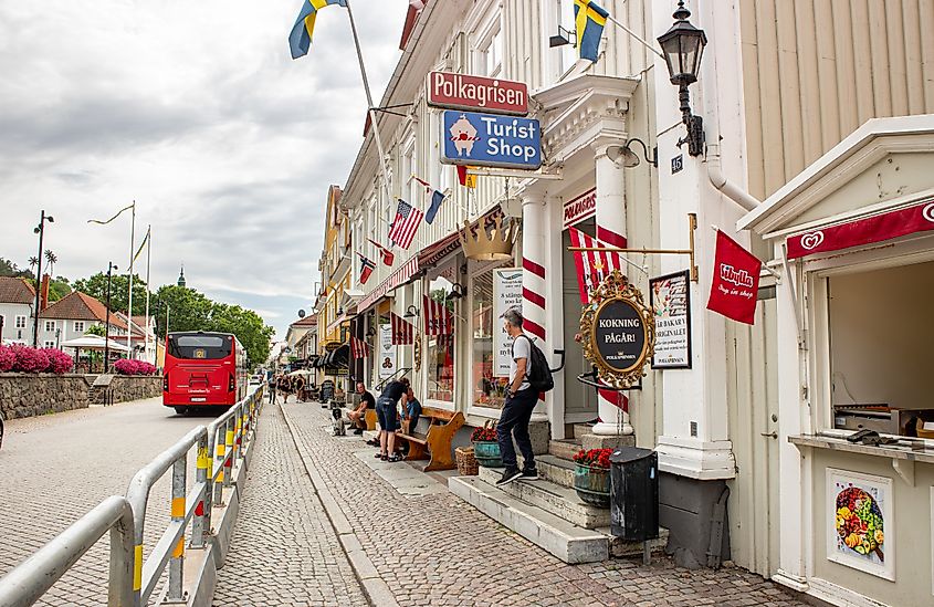Downtown Gränna, Sweden.