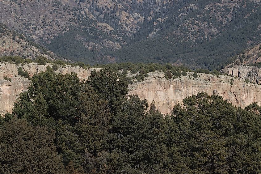 View of Shelf Road in Colorado.