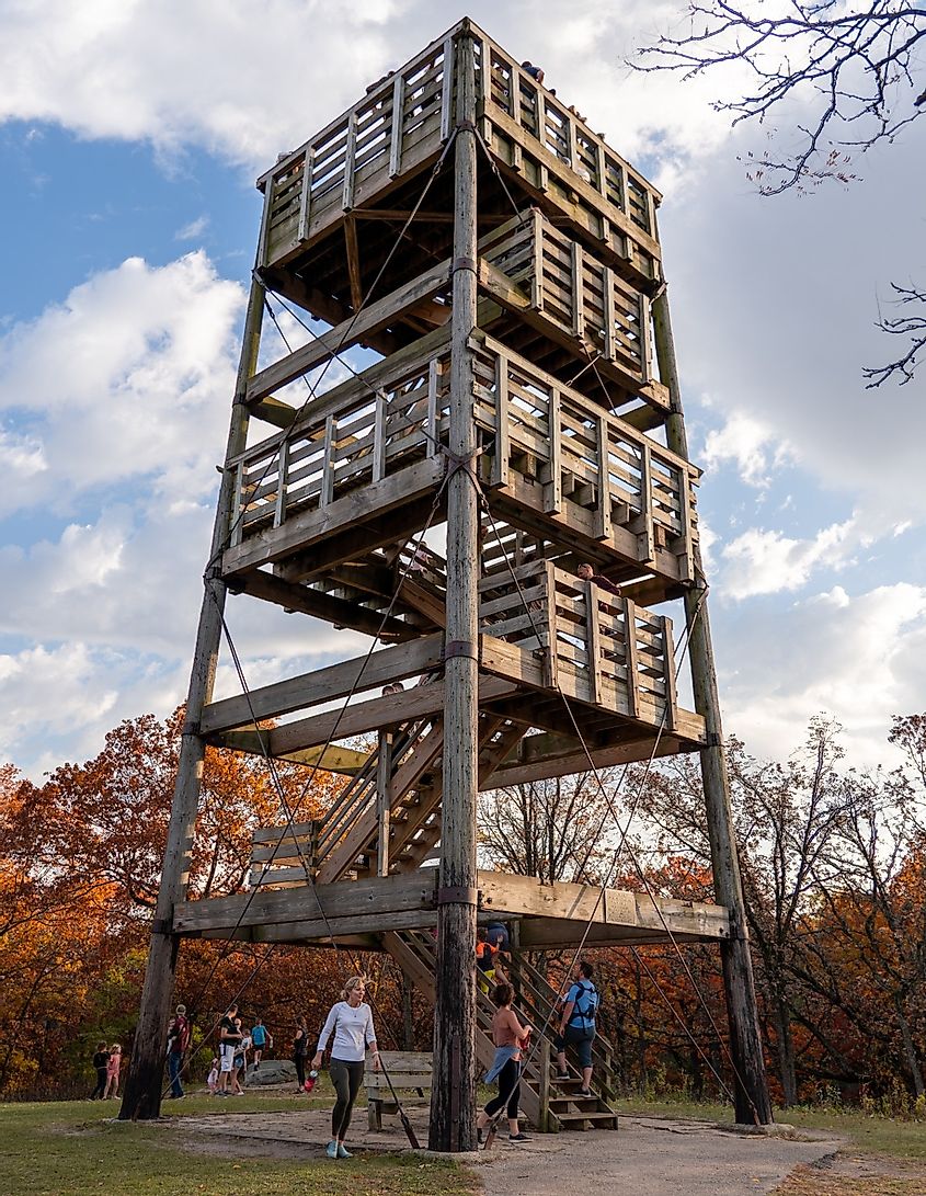 Lapham Peak Observation Tower in Kettle Moraine State Forest