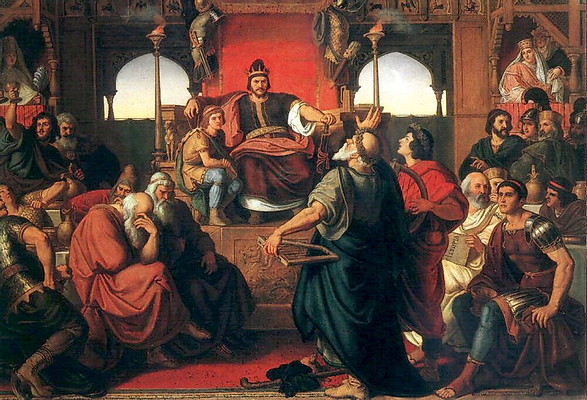 Mór Than's 19th century painting of The Feast of Attila