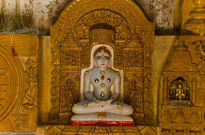 Sculpture of Bhagwan Rishabhdev - the first Tirthankara of Jainism.