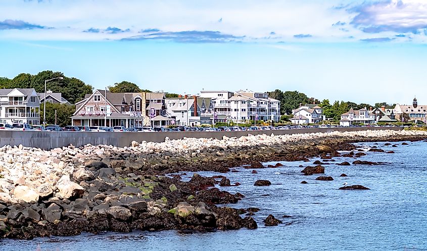 Coastline scenes in Narragansett, Rhode Island