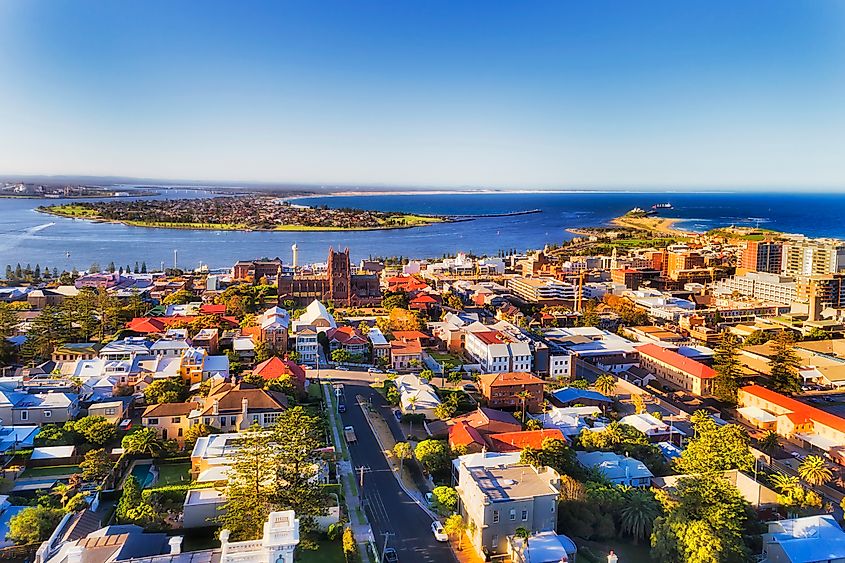 City of Newcastle in Australia north from Sydney.