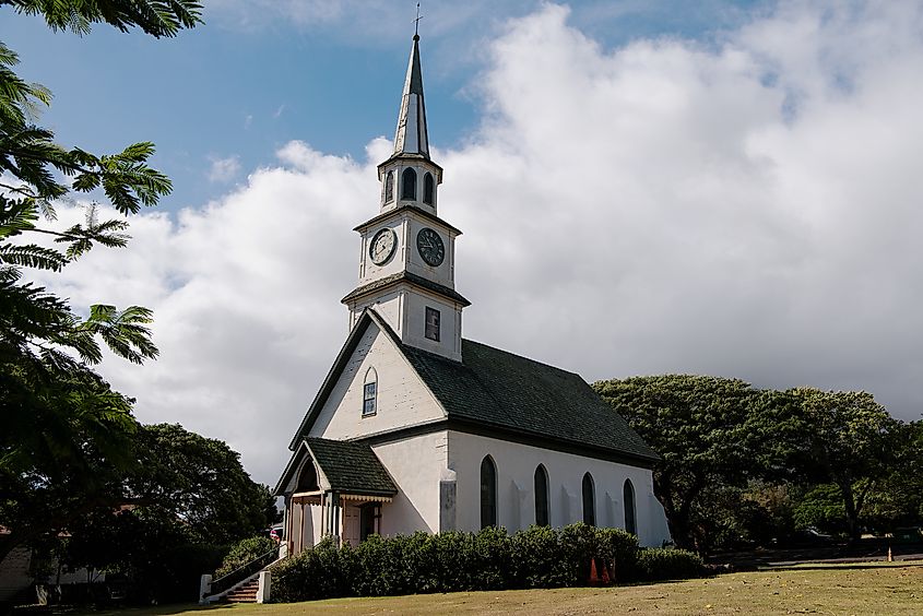 Kaʻahumanu Church in Wailuku, Maui, named after the Hawaiian queen and established in 1876