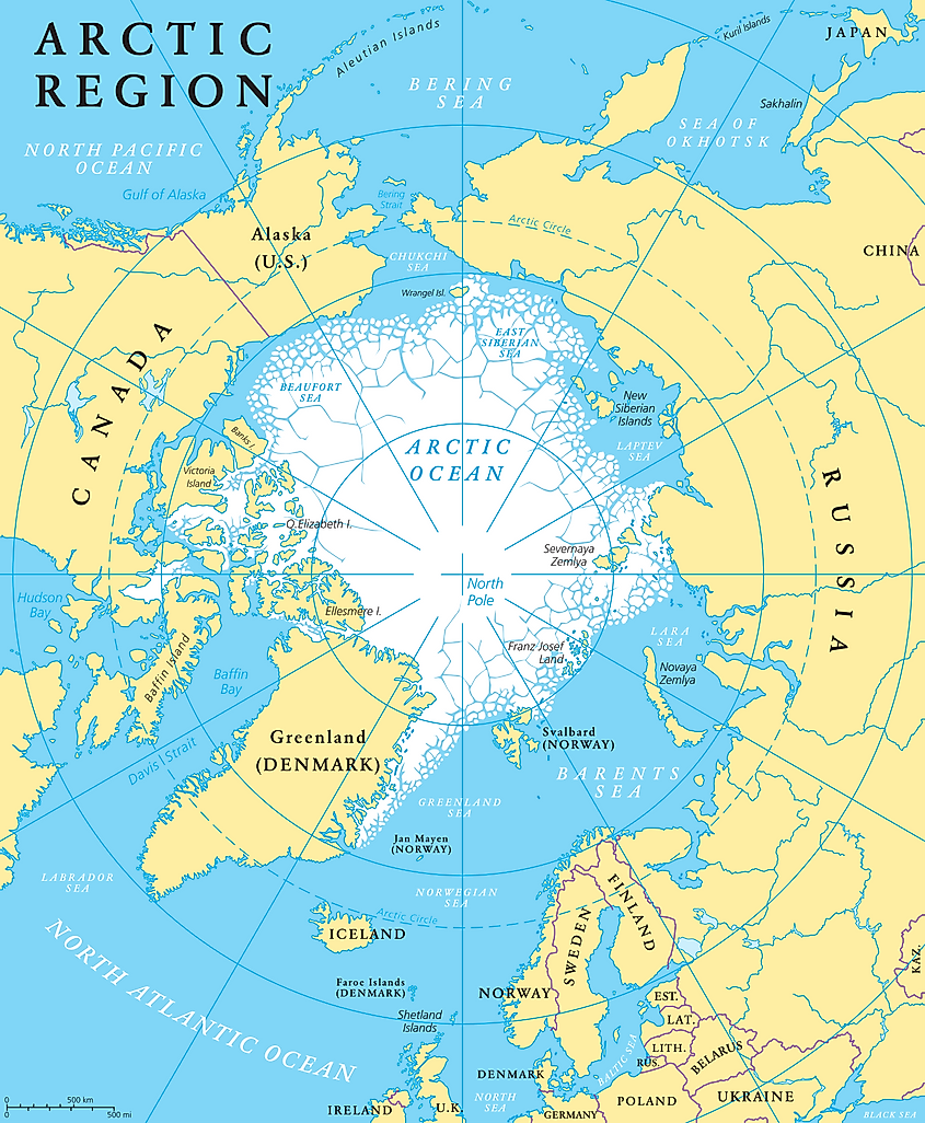 North Pole map