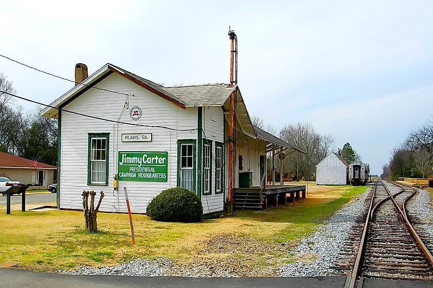 The original presidential campaign headquarters for the past President Jimmy Carter located in Plains, Georgia