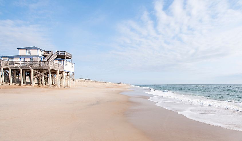 Sandy beach near Kitty Hawk, Outer Banks, North Carolina