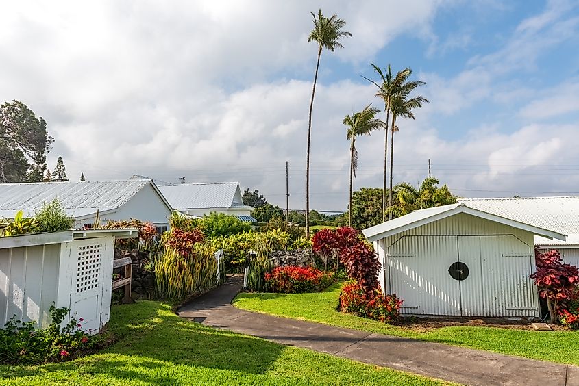 The charming town of Waimea, Big Island, Hawaii