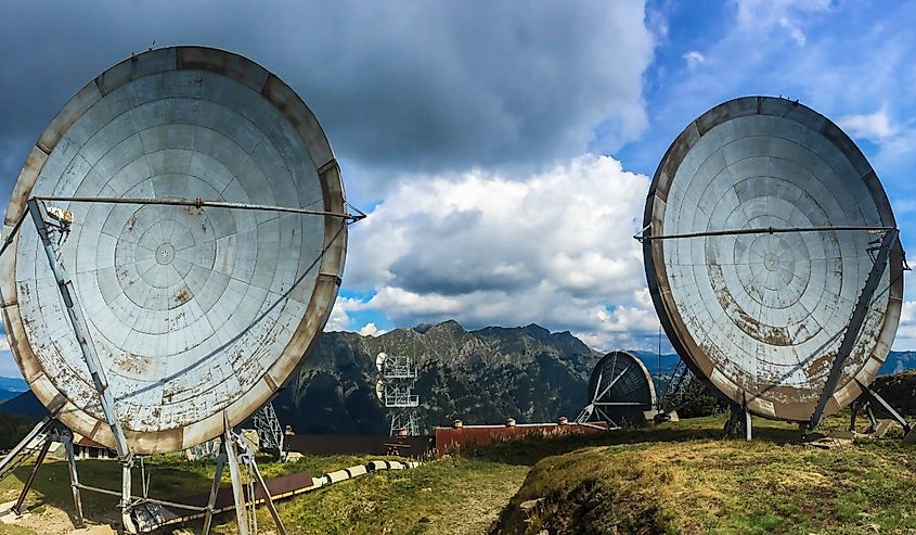 Radio station of NATO, abandoned in 70s, used during cold war, Italy.