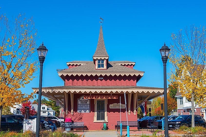 Wolfeboro train station in Wolfeboro, New Hampshire. (Editorial Photo Credit: Wangkun Jia via Shutterstock)