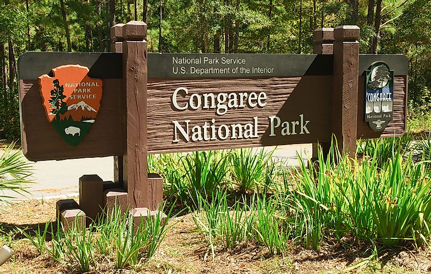 Congaree National Park Sign