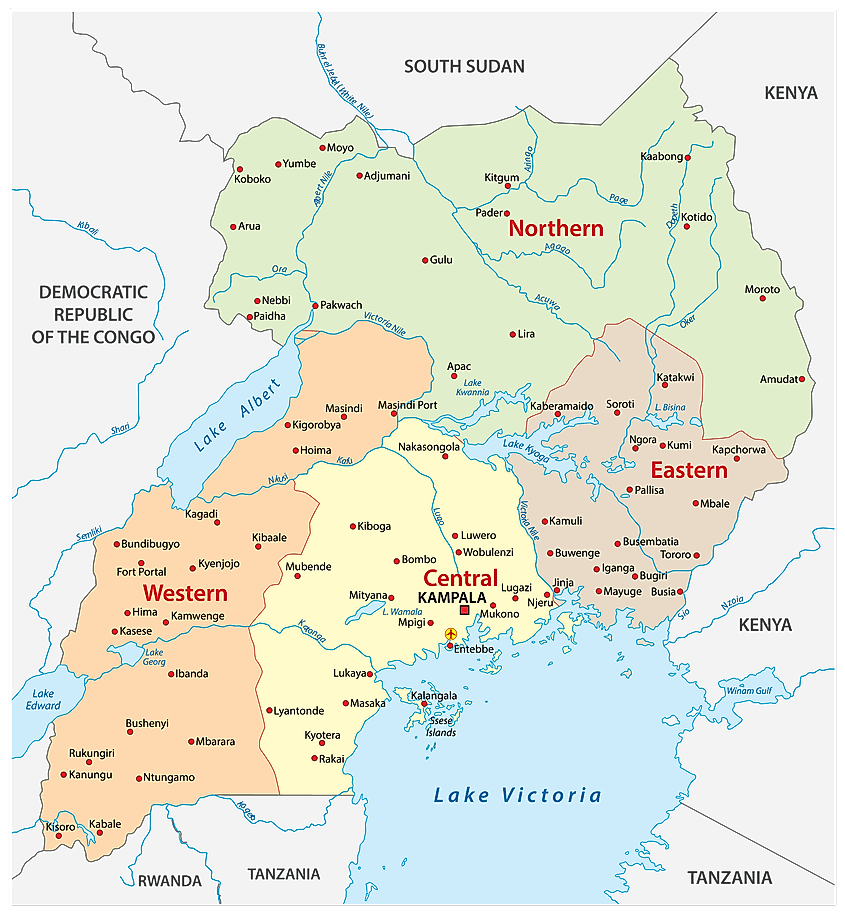 Map Of Bushenyi District Uganda Maps & Facts - World Atlas Map Of Bushenyi District Uganda Maps & Facts - World Atlas