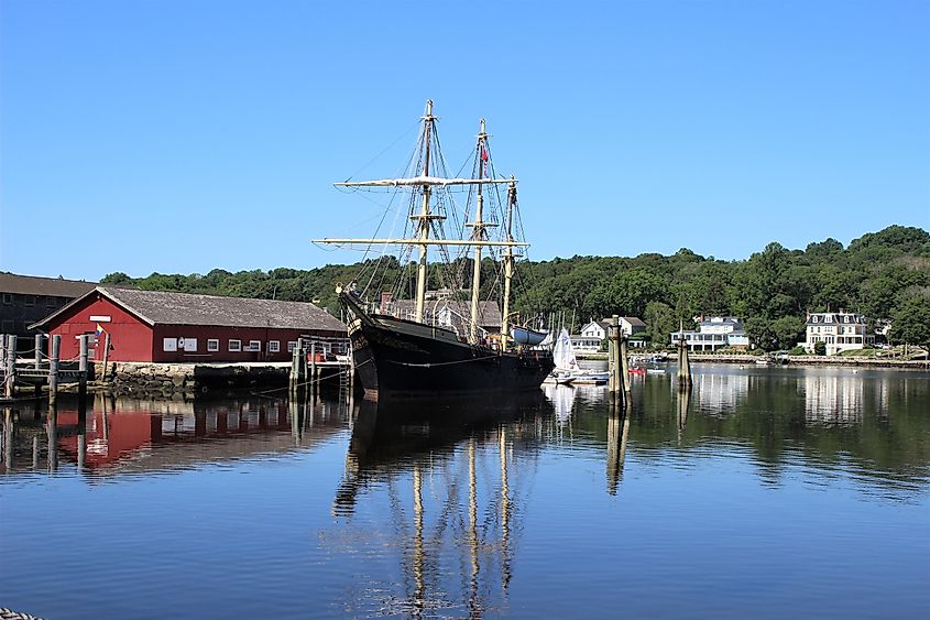 The Joseph Conrad boat at Mystic Seaport, Mystic