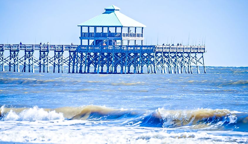 Coastal beach scenes on Kiawah Island, South Carolina