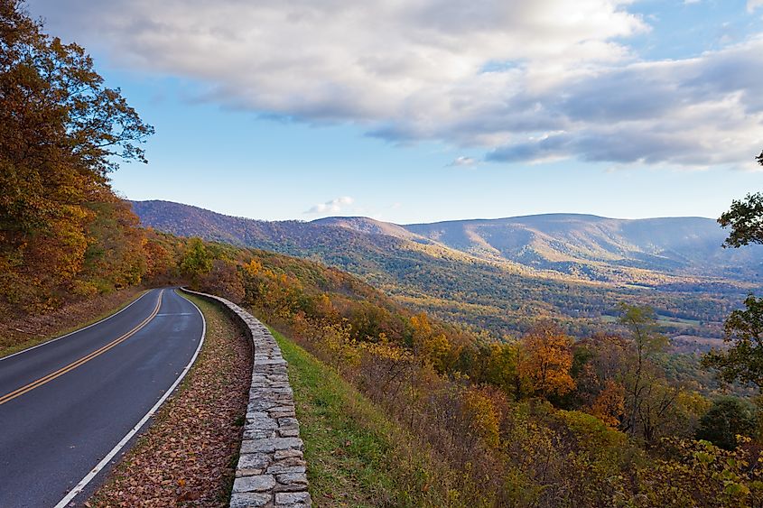 Skyland Drive, Shenandoah National Park, Virginia, VA, USA.