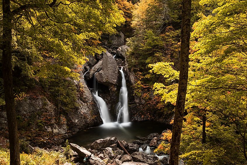 Bash Bish Falls in Berkshires, Massachusetts.
