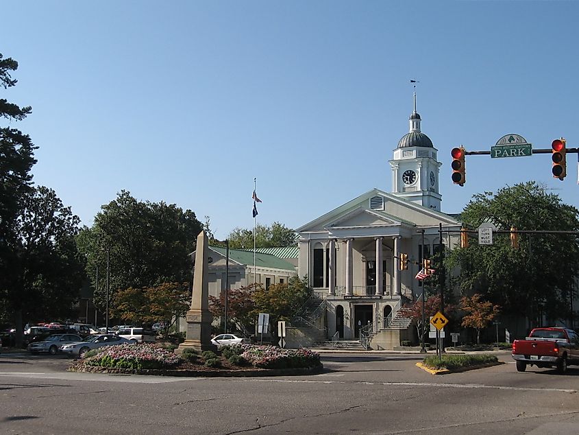 Aiken County Courthouse in South Carolina, USA.