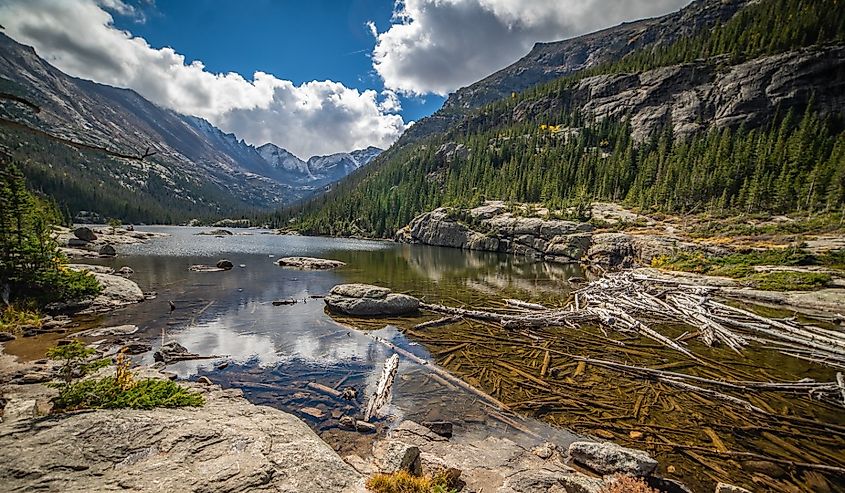 Mills Lake Reflections in Autumn | Rocky Mountain National Park, Colorado