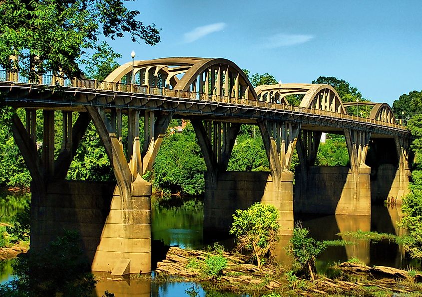 Bridge over the Coosa River in Wetumpka, Alabama