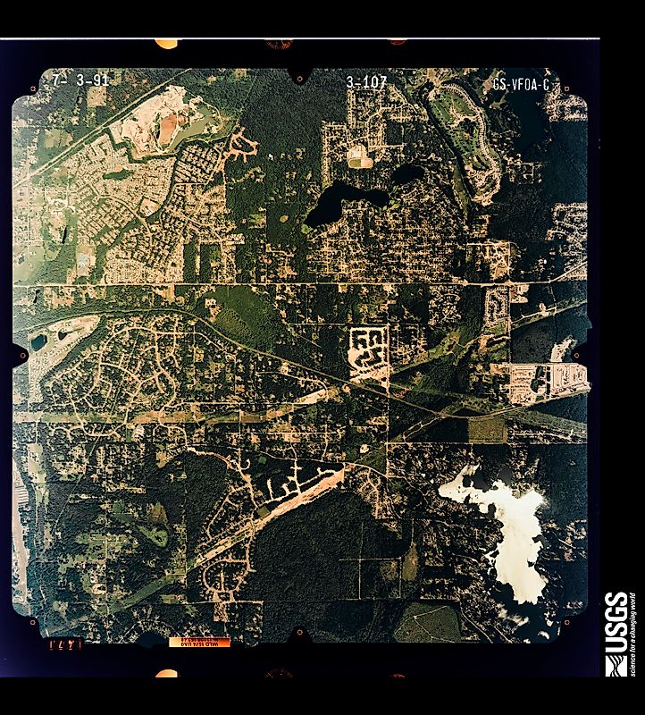 Aerial view of the Covington-Maple Valley area in King County, Washington. Pipe Lake and Lake Lucerne are visible within the broader suburban landscape.