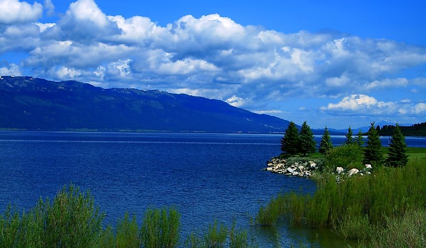 View across Cascade Lake, Valley County Idaho