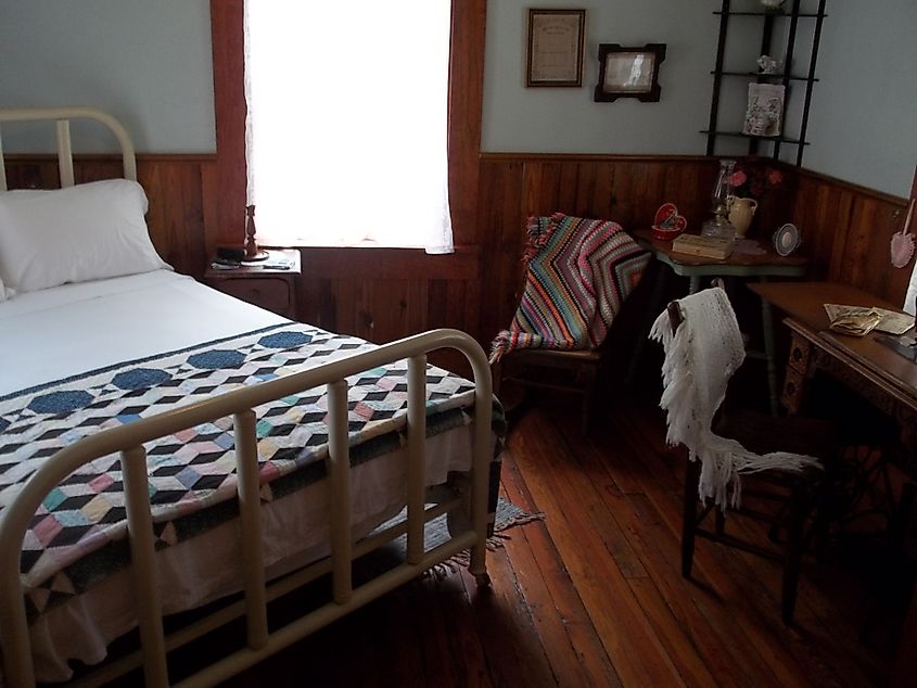 Inside the Whitman House at the Cedar Key State Museum.