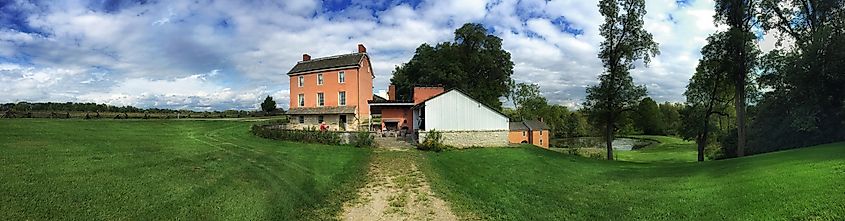 The historic Johnston Farm and Indian Agency in Piqua, Ohio