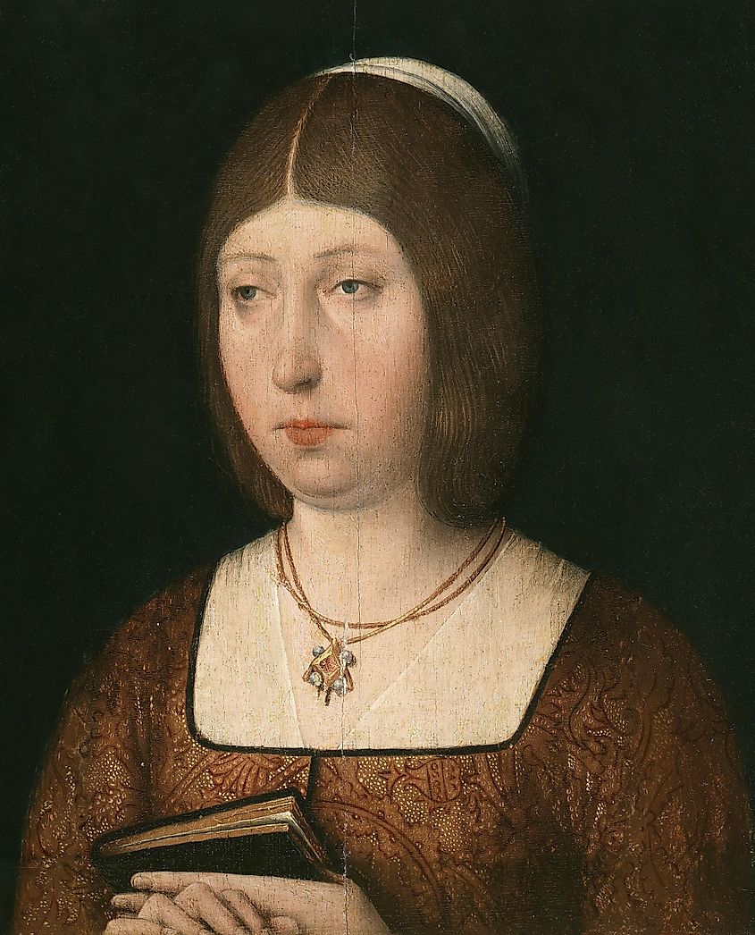 Isabella I of Castile (1451-1504), queen of Castile and León.