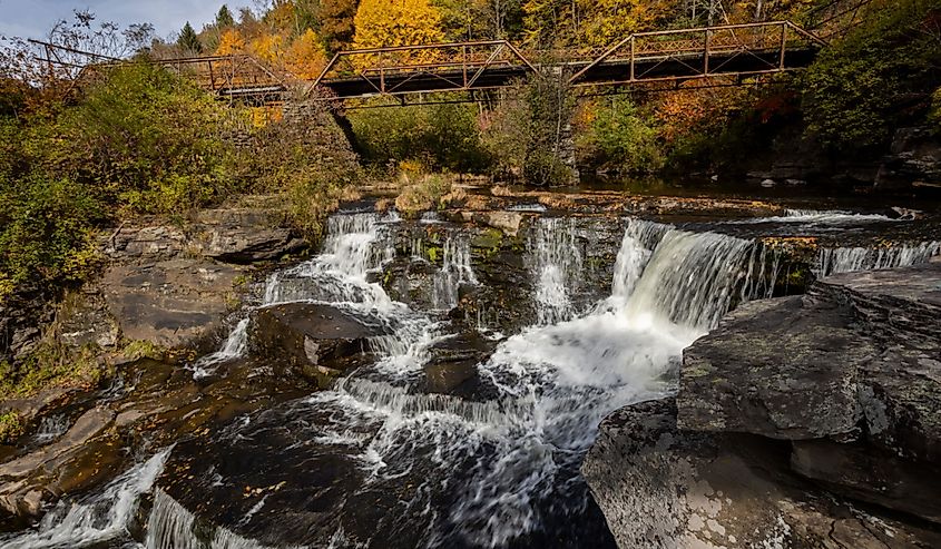 Tanners Falls in the Poconos near Honesdale. 