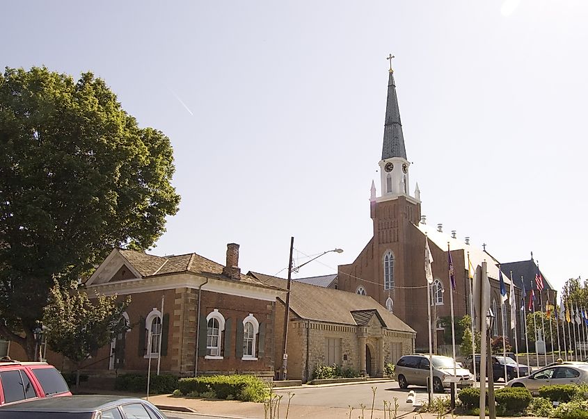 The Church of Ste. Genevieve in Ste. Geneviève, Missouri.